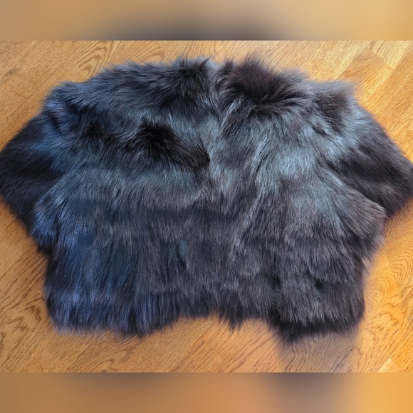 Real Fox Fur Shrug/Bollero/Short Jacket - Picture 9 of 9